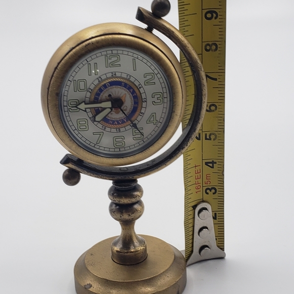 Brass Nautical Clock Untested - Picture 4 of 4